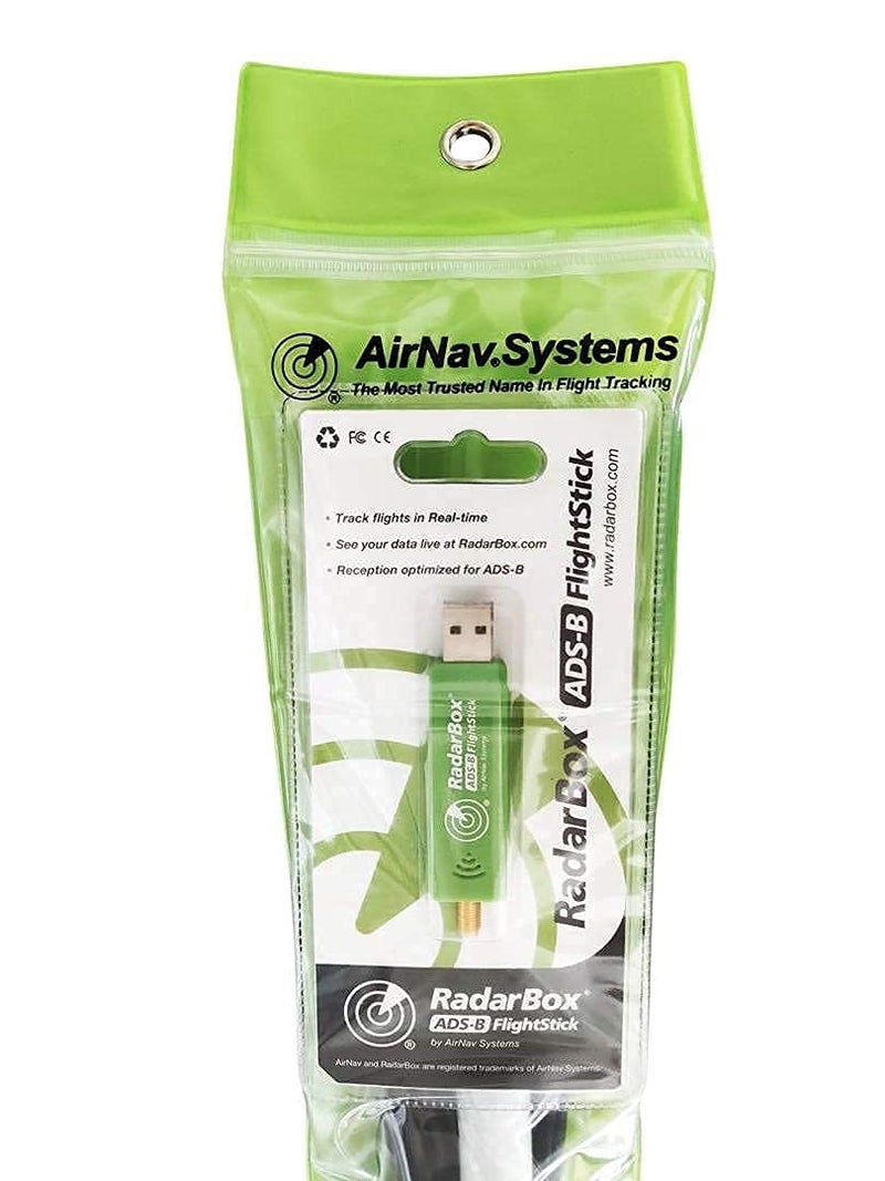 RadarBox AirNav Radar ADS-B 1090 MHz Outdoor Antenna with SMA Connector and RadarBox FlightStick Bundle - Image 1